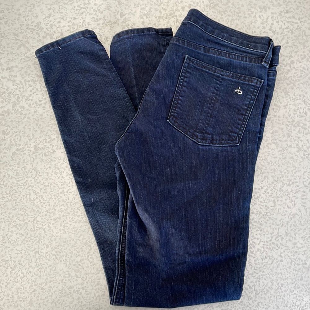 RAG & BONE legging jeans size 29 medium large Nordstrom skinny dark blue denim